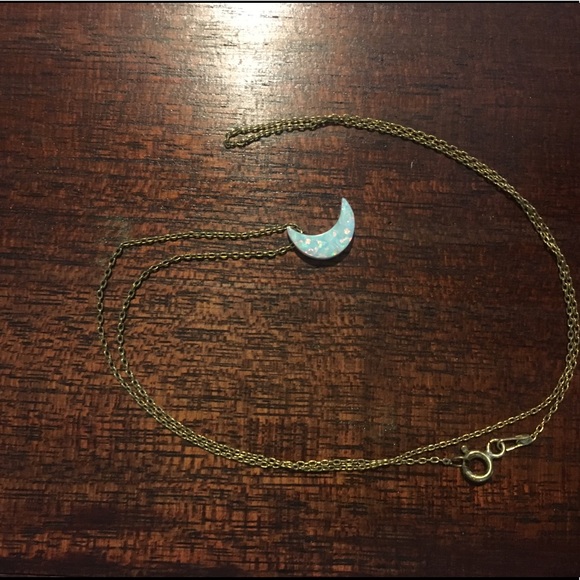 Faux Opal Charm Necklace - Picture 2 of 2